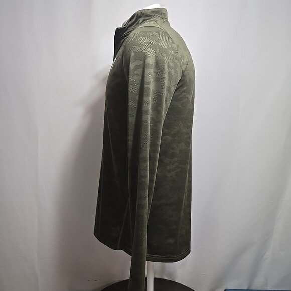Spyder Active Pro WEB 1/4 Zip Mens Approximate Medium Green Camo Mesh - Picture 3 of 9